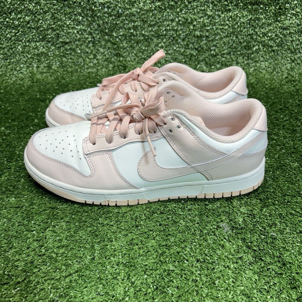 Women’s Nike Dunk Low White Orange Pearl Size 9 Pink Sneakers Shoes DD1503-102